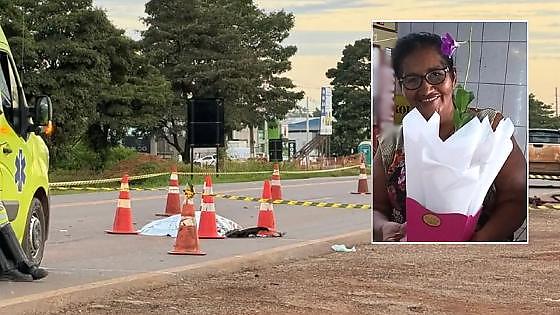 Ciclista de 72 anos morre atropelada ao atravessar a BR-163 em Sinop
