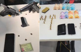 Agente socioeducativo e primo são presos com arma e munições em Várzea Grande