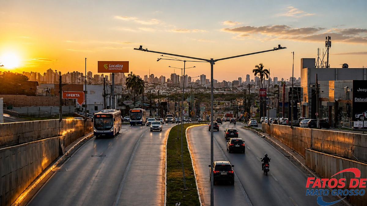Várzea Grande terá faixas semafóricas em vez de passarela na Avenida da FEB