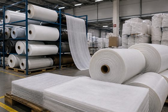 Armazém Industrial de Grandes Bobinas Brancas
