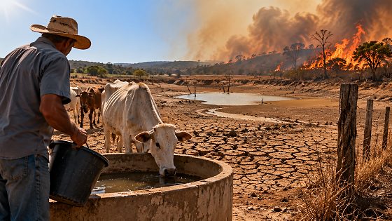 Sem água e com incêndios, Juscimeira decreta emergência por 180 dias