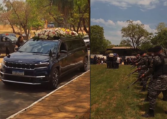 Aos 35 anos, sargento Miriã recebe cortejo de despedida de policiais em MT