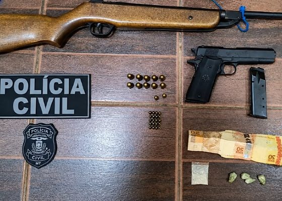 Polícia prende dois suspeitos e apreende armas em Porto dos Gaúchos