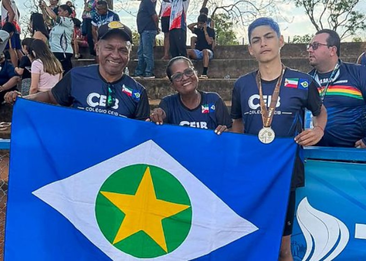 Atleta de Várzea Grande conquista prata nacional no salto em distância