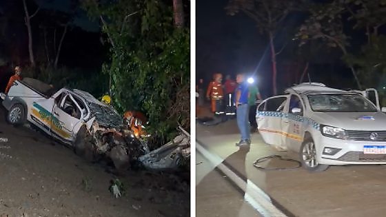 Acidente entre três veículos deixa dois mortos na BR-364