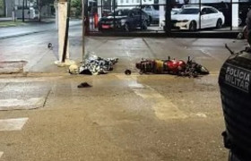 Jovem morre em acidente entre motocicleta e carro no Centro de VG
