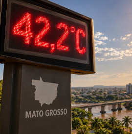 Cidade de MT chega a 42,2°C e registra 2ª maior temperatura do Brasil