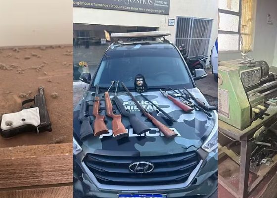 PM prende suspeito de fabricar e modificar armas em Barra do Garças