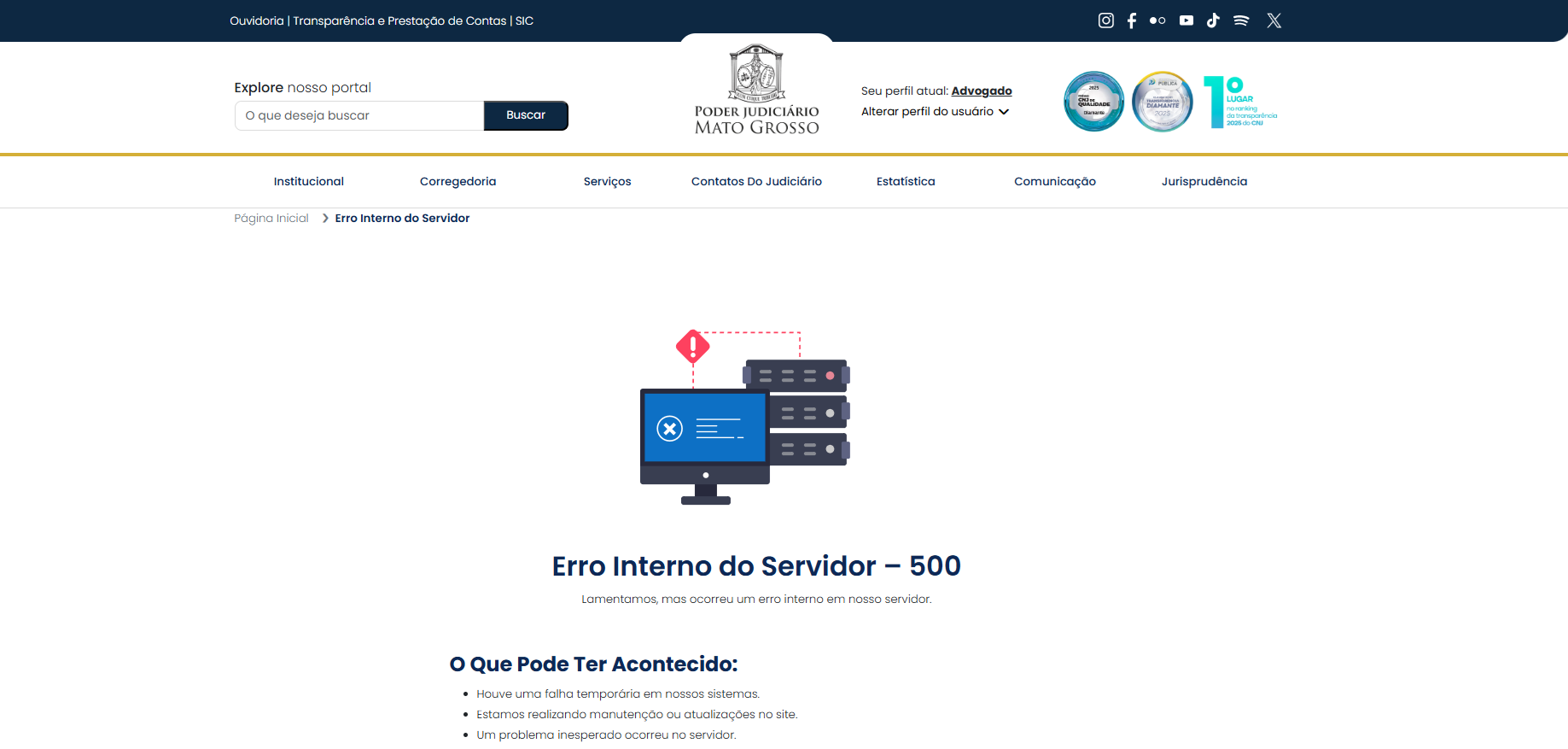 erro 500