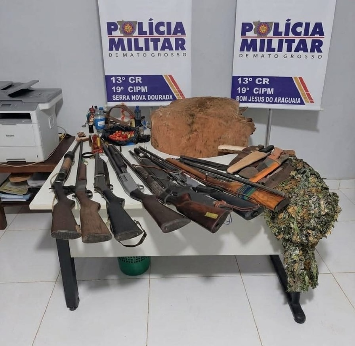 Polícia apreende oito armas após ameaças em Serra Nova Dourada, MT