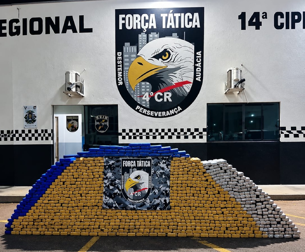 Polícia Militar apreende 1,3 tonelada de maconha em Rondonópolis, MT