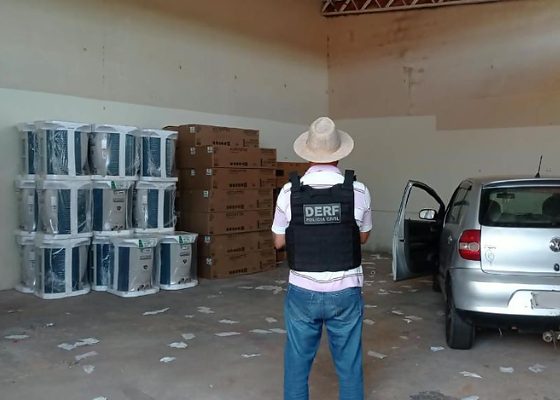 Polícia prende homem e recupera 24 aparelhos de ar-condicionado furtados