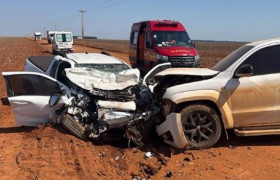 Colisão entre dois veículos deixa motorista ferido em Nova Mutum