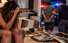 Homem é preso suspeito de agredir companheira com socos e chutes em Juína