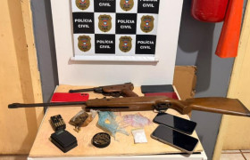 Homem é preso com armas adaptadas e drogas durante operação em Canarana