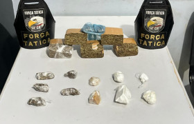 Jovem tenta fugir de bicicleta, mas é preso com maconha e cocaína&nbsp;