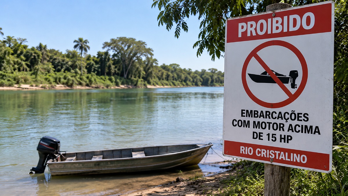 Cocalinho proíbe barcos com motores acima de 15 HP no Rio Cristalino