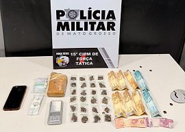 Adolescente é apreendido com tablete de maconha e porções em Várzea Grande