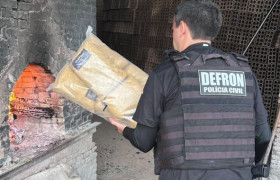 Polícia incinera uma tonelada de drogas apreendidas na fronteira em Cáceres