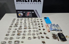 Força Tática prende dois suspeitos e apreende 83 porções de maconha em VG