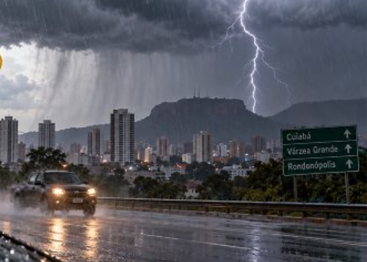 Inmet alerta para tempestades em 133 cidades de Mato Grosso