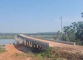 Maior ponte de MT já está 77% pronta e vai reduzir em mais de 400 km acesso à BR-163