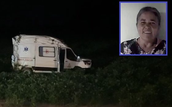Santina Borges da Silva, de 65 anos, era levada para o Hospital Regional de Sorriso e morreu no local.