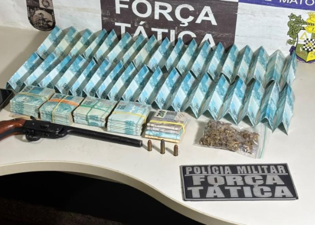 PM recupera telhas furtadas e apreende R$ 54,6 mil em Rondonópolis, MT
