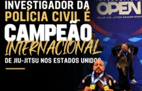 Policial civil de MT conquista dois ouros em campeonato internacional de jiu-jítsu nos EUA