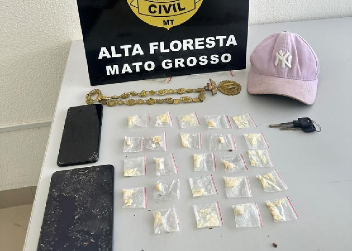 Polícia Civil prende suspeitos de tráfico de drogas em Alta Floresta, MT