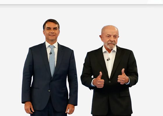 Flavio Bolsonaro e Lula