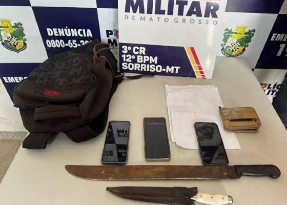 PM resgata homem sequestrado e agredido por dupla em Sorriso
