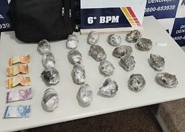 Dupla é presa com 20 porções de maconha durante operação em Cáceres